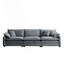 Canapé modulaire Mid-Century 3 places avec 2 coussins et 3 coussins décoratifs-1360446169
