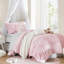 Ensemble d'édredon 4 pièces pour lit simple / simple TG, rose-131299413-131299414