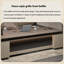 Bureau de direction moderne et luxueux de 260 cm avec armoire latérale – Table de bureau en panneaux de particules pour bureau de PDG-1958946948