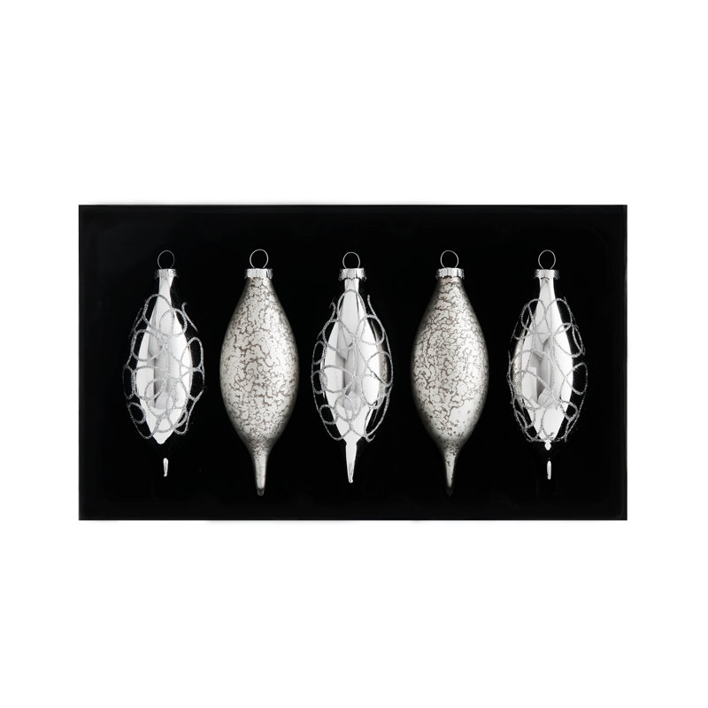 14.71cm Solid Colour Plastic / Acrylic Bauble, Silver