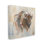 «Country Bison Abstract Brush Strokes» par Ethan Harper - peinture sur toile tendue