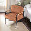 Fauteuil d'appoint rembourré Afore avec siège rembourré, accoudoirs en bois et structure en métal-2095833285-2095833281
