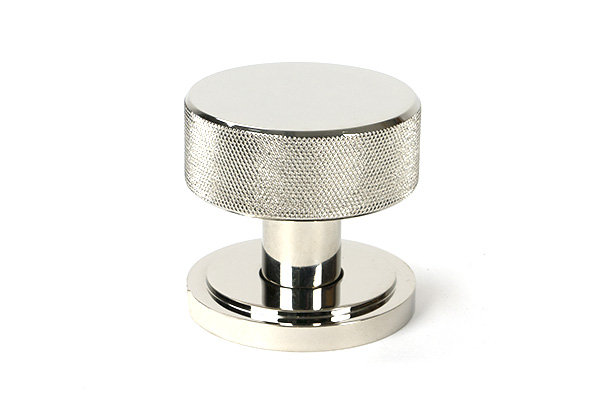Brompton Interior Mortise Knobset, Polished Nickel