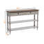 Console en bois et gris à deux tiroirs Gunars H 31,09 po x l 46,54 po x P 11,46 po Gunars