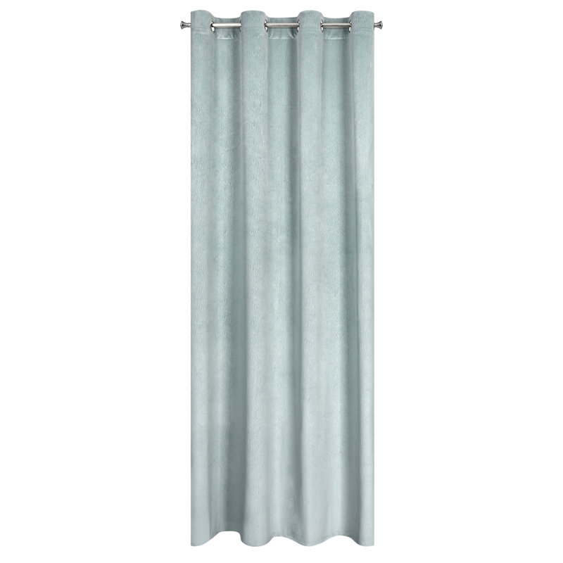 Gusty Blackout Curtain, Light Blue