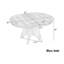 Table de salle à manger rustique extensible pour 4 à 6 personnes, 42-58 pouces, avec finition patinée et pieds croisés | Idée de cadeau