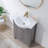 24'' Bule Modern Free-Standing Single Bathroom Vanity Set-1091401455