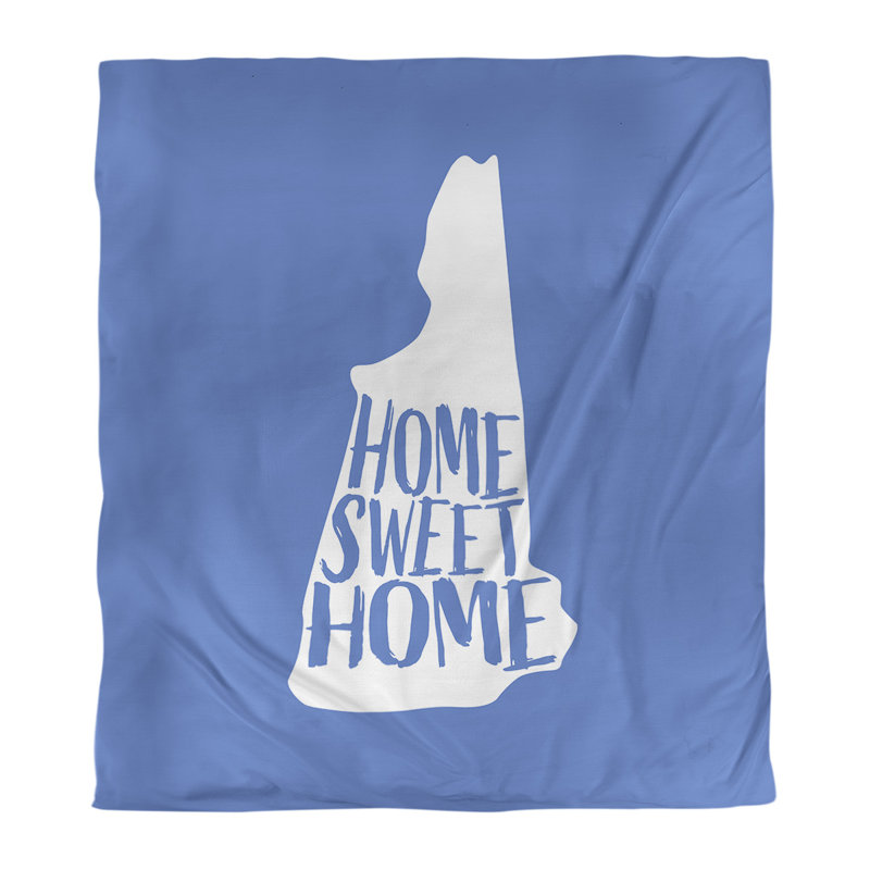 Housse de couette home new hampshire, Microfibre, Housse de couette simple TG, Bleu