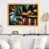 Impression dorée sur toile encadrée