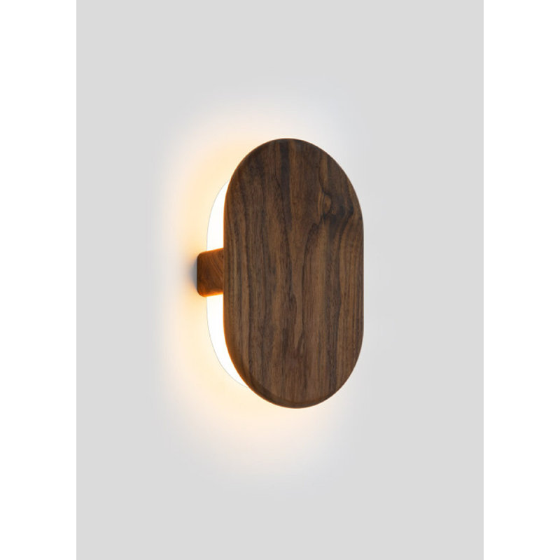 Tempus LED Flush Mount Sconce, 4000, Walnut