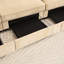 Wheat Tone 2 With Storage , Chenille Upholstery, Crescent-Shaped Cushions, Piped Armrest Edges, Fits Home Settings Coloured 2 Hidden Spaces In Seats And Soft Wrapped-Around , Ideal For Different Decor