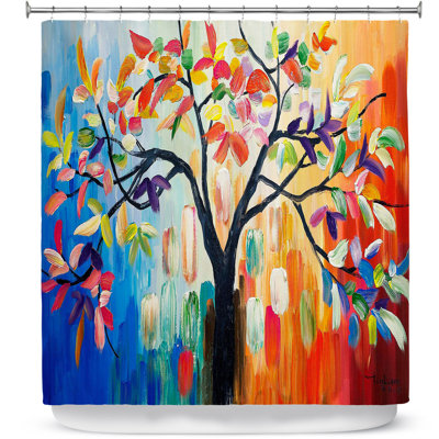 Rideau de douche simple tree iii Celentano