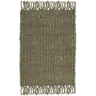 Fitzwater Handwoven Natural Jute Striped Area Rug