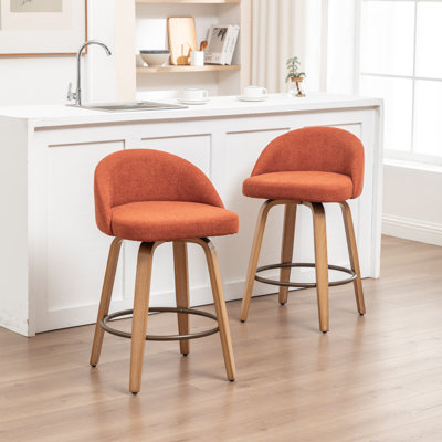 Swivel Upholstered Counter Stool