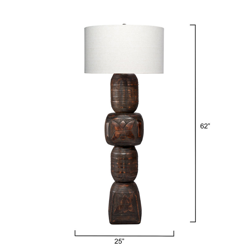 Totem Floor Lamp, Dark Black