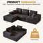 Modular Sectional Sofa With Chaise, Modern L Shaped Cloud Couch With Deep Seat, Sectional Couches For Living Room, Bedroom, Office, No Assembly Required-1879855915