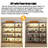 5 Tiers Changeable Corner Bookcase with taller size, Plant Shelf With Grow Light