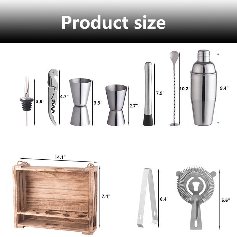 Devionne Stainless Steel Bar Tool Set