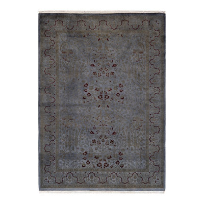 Holsworth One-of-a-Kind 4' 3" X 5' 10" New Age Wool Area Rug Gray
