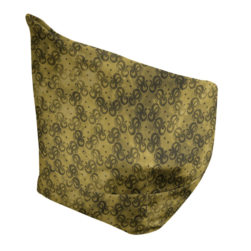Sac de pois Leffel, H 27 po x L 30 po x P 25 po, Housse de pouf, Olive clair/olive foncé