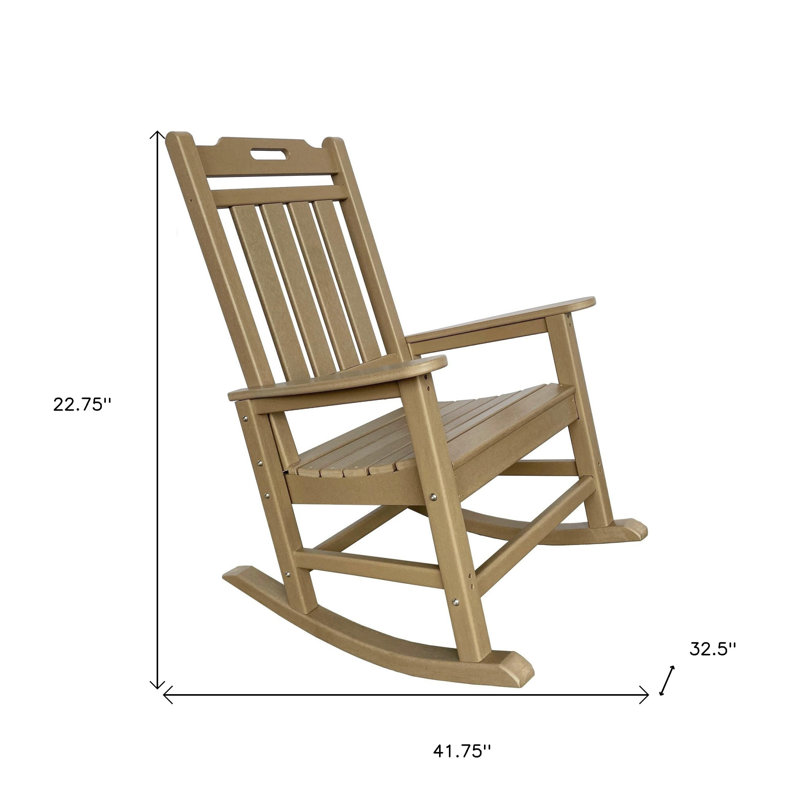 Chaise berçante d'extérieur 42 po, Sable