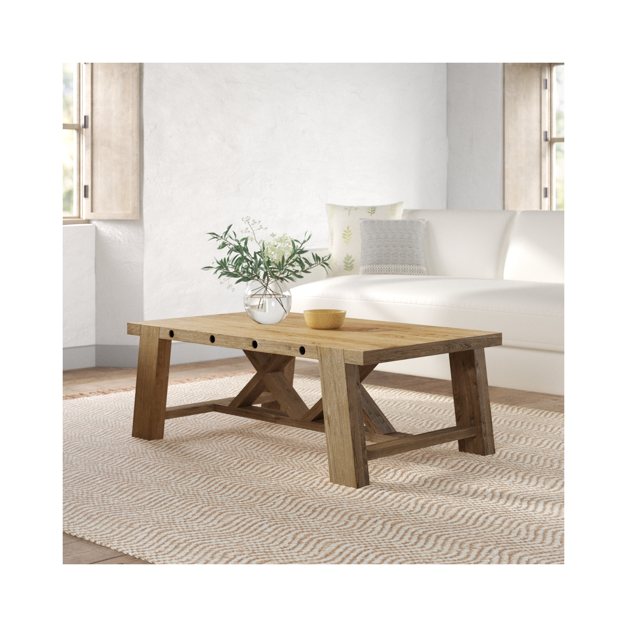 Atla Solid Wood Coffee Table