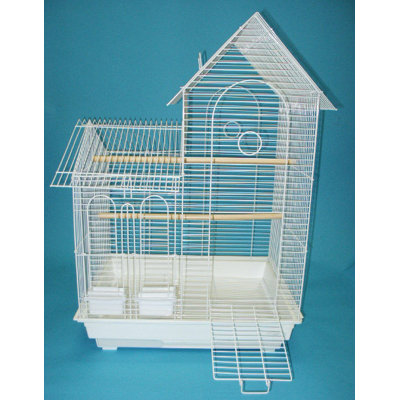 Cage à oiseaux avec 2 portes