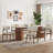Mid-Century Solid Wood Beige Upholstered Dining Chairs, No Assembly Required Accent Chairs For Dining Room (Set of 6)-991891248-996533192