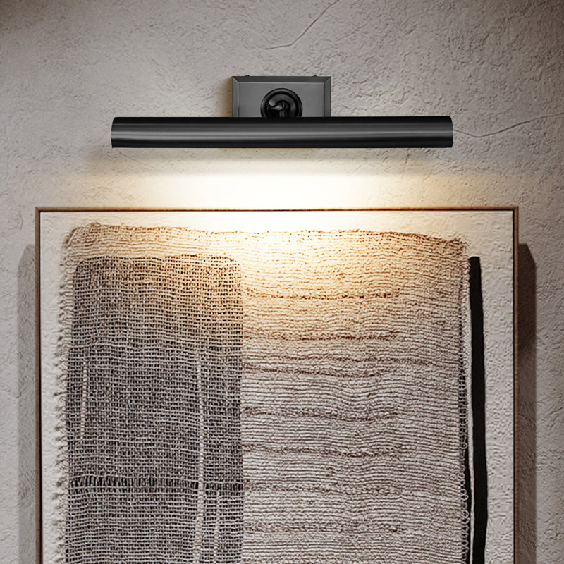 Applique murale à DEL moderne 1pc, Noir, H 3,94 po x l 18 po x P 7,87 po
