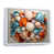 White Floater Framed