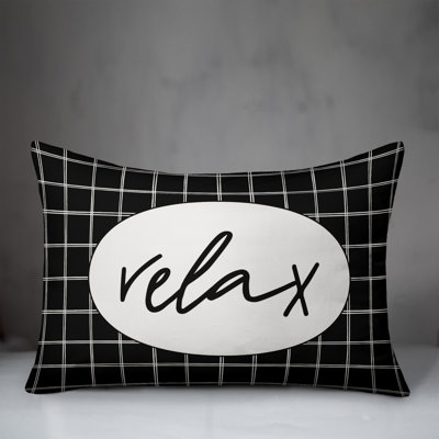 Plaid Outdoor Reversible Throw Pillow