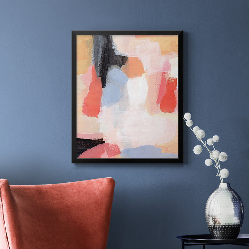 Toile de qualité supérieure Aarl Scarlet II - prête à être accrochée, Noir, H 24 po x l 20 po