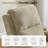 34.6’’ Push Back Recliner Chair With Adjustable Backrest & Footrest-389045531