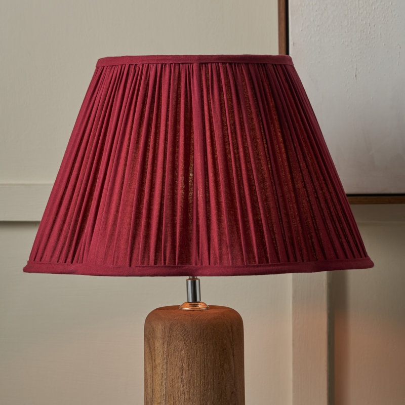 Cotton Empire Lamp Shade ( Uno ), Red, 23" H x 40" W x 40" D