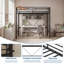 Lit mezzanine robuste pour enfants et adolescents - structure en métal avec garde-corps de 11,7 po, espace de travail sous le lit peu encombrant, capacité de 450 lb, aucun sommier nécessaire - lit d'atelier en T, noir-132205130