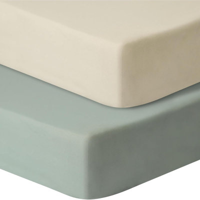 Draps pour lit de bébé pour 2 draps-housses pour lit de bébé standard et matelas pour tout-petit