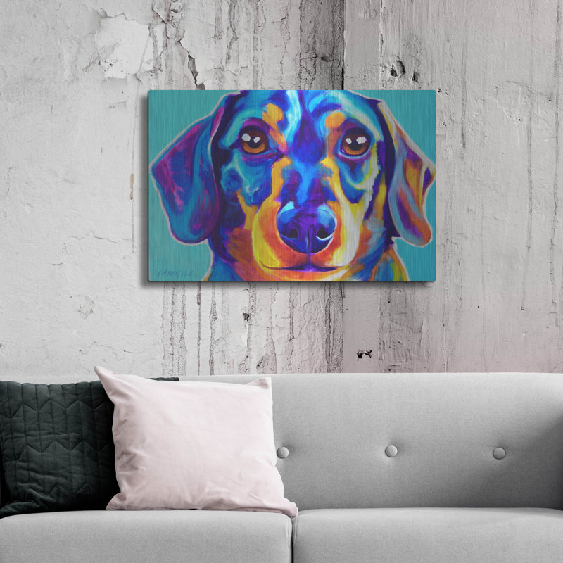 «Dachshund - Oscar» par Dawg Painter, H 24 po x l 36 po
