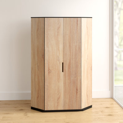 Stefania 2 Door Manufactured Wood Wardrobe