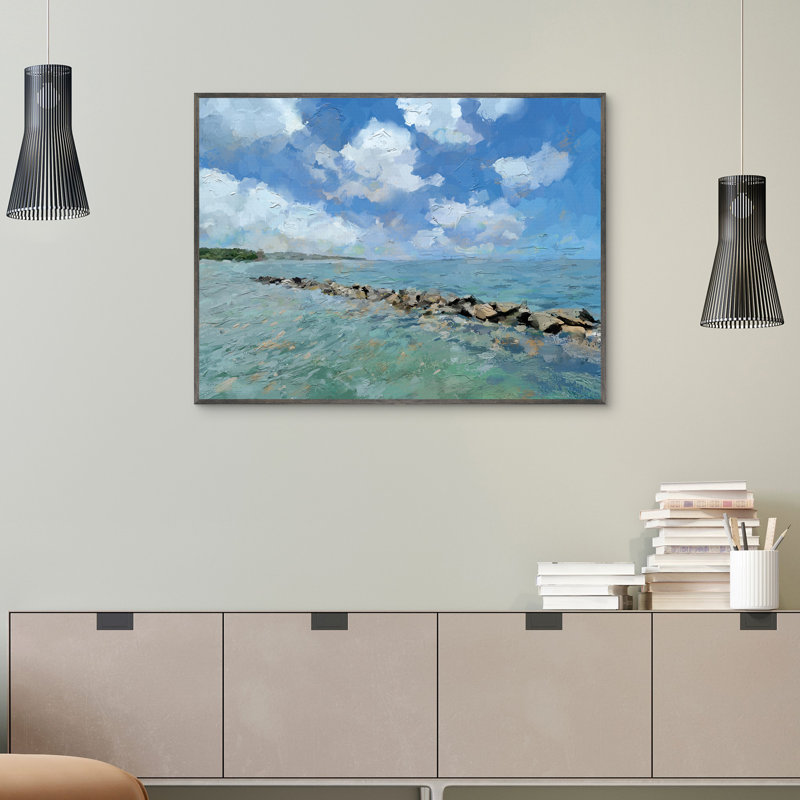 "Caribbean Cove" par Studio Arts, art mural encadré