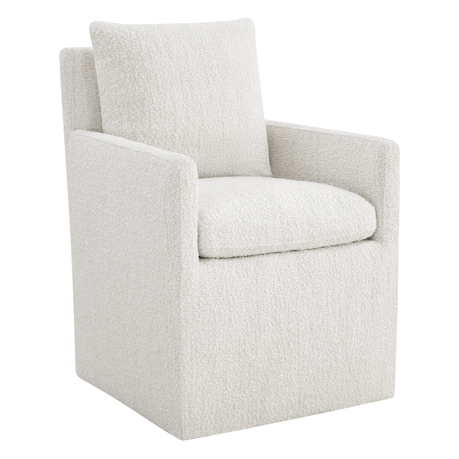 Alayaa Dining Armchair, Merino Pearl