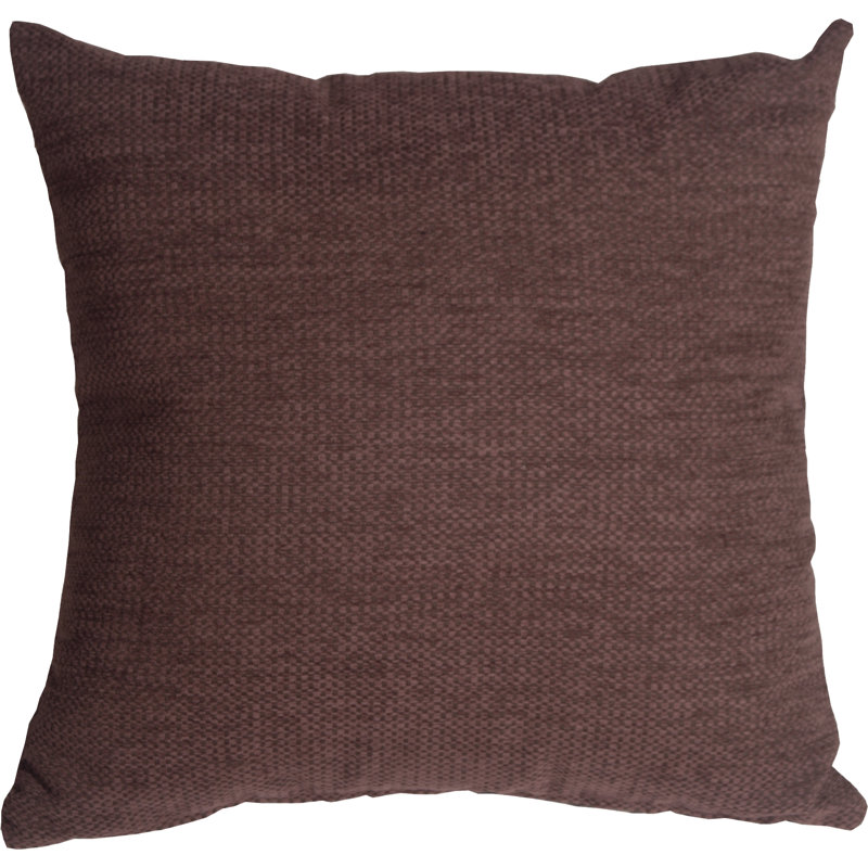  Chenille Throw Pillow, 16" H x 16" W x 5" D, Purple