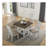 Multifunctional expansion folding table, can sit 4 people, with storage space, four side folding table can save space colleagues can also expand the use area, suitable for kitchen, living room ect.