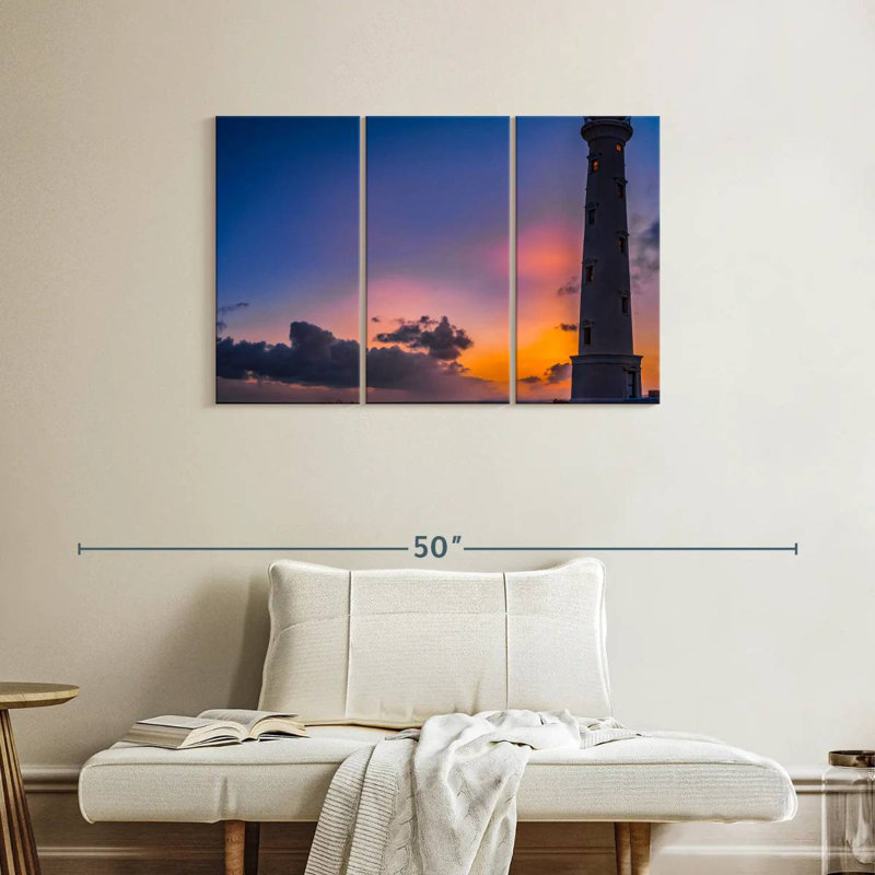 Silhouette du phare d'Aletra en Californie, H 24 po x l 38 po