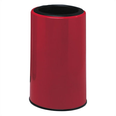 Top Entry Round Fiberglass Open Kitchen Trash Can - 16 Gallons