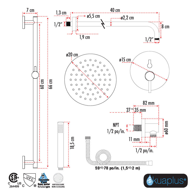 Elite with Rough in-Valve, Chrome