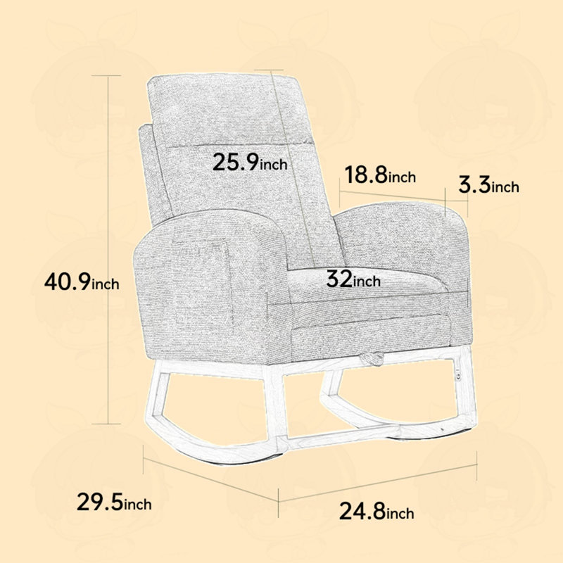 Fauteuil confortable avec poche latérale, Mélange de polyester gris foncé