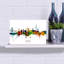 Vibrant Hamburg Skyline Abstract Contemporary Architecture City Wall Art Print by Michael Tompsett - 1 Piece Wrapped Canvas Wall Art-846230240