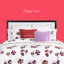 kate spade new york Fall Poppies Twin Comforter Set, 100% Cotton, All Season 2 Piece Reversible Bedding Set, White and Garnet-809171356-805623446