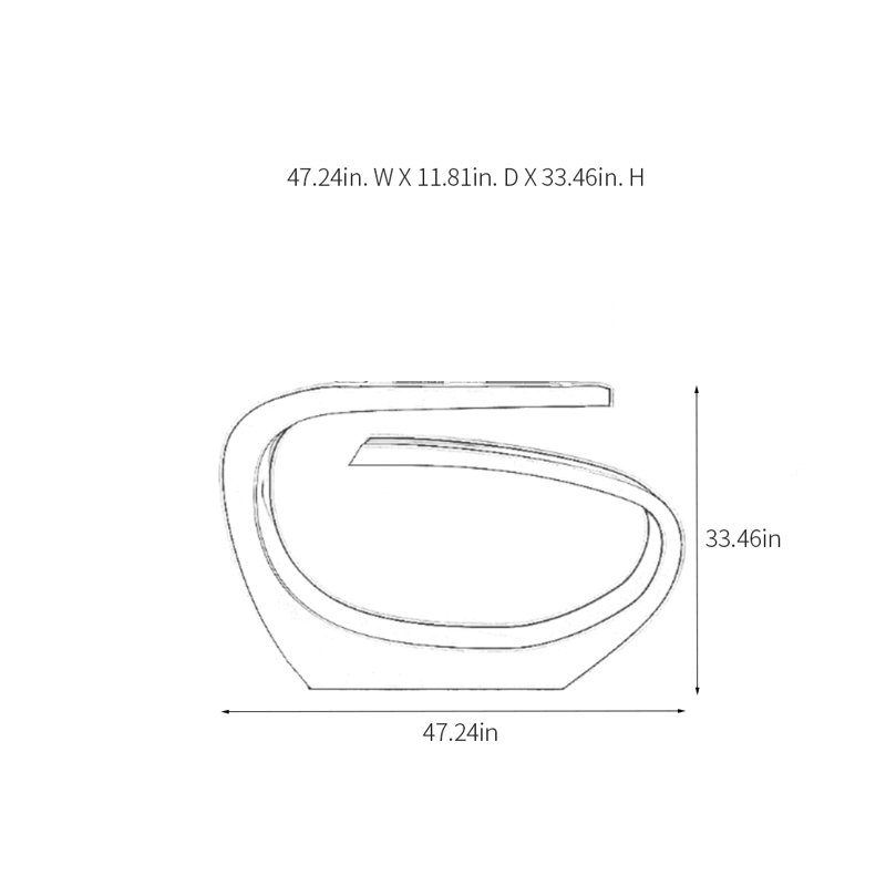 Alquan, Gray, 33.46" H x 47.24" W x 11.81" D