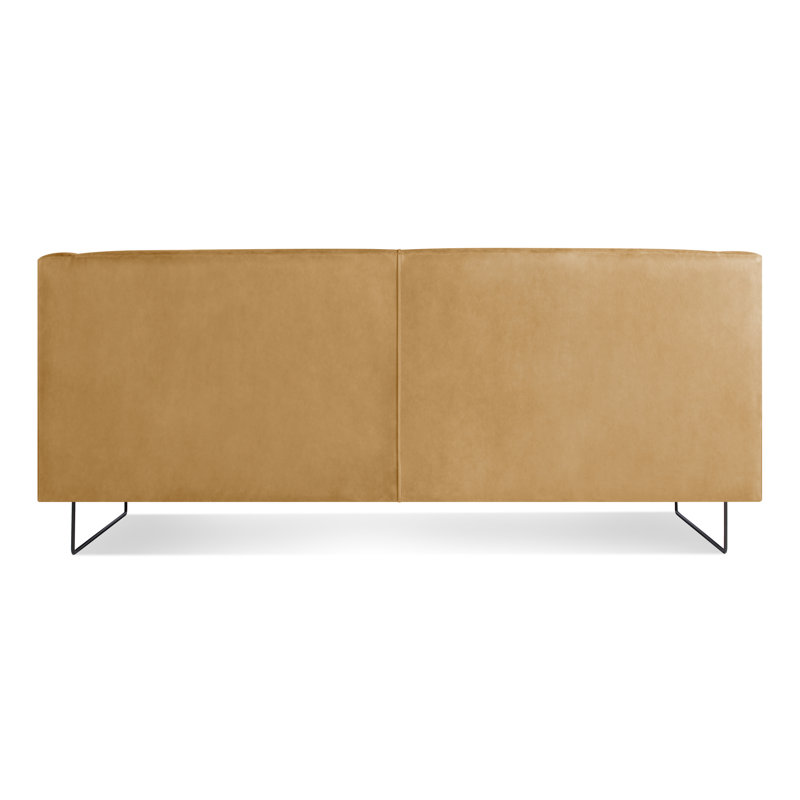 Bonnie Sofa, Camel Genuine Leather, 29" H x 72" W x 33" D